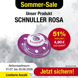 Produkt: Baby Feuerwehr Schnuller Anwärterin