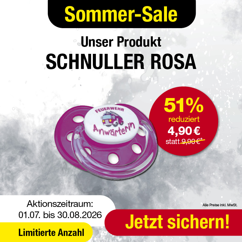 Produkt: Baby Feuerwehr Schnuller Anwärterin