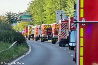 Feuerwehr-Konvoi