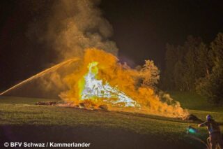 Löschangriff auf Stall