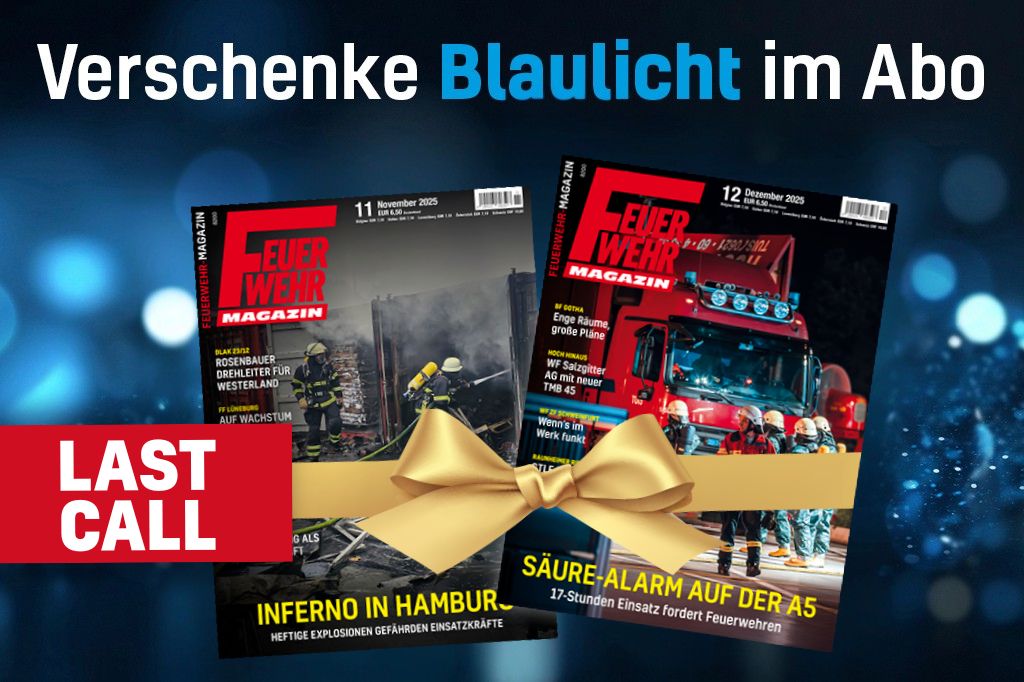 Letzte Chance: Verschenke Blaulicht im Abo!