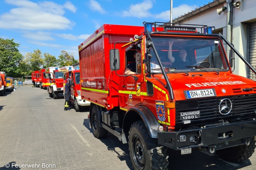 NRW-Waldbrandmodul in Aufstellung