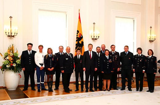 Ehrenkreuzverleihung. Foto: Rico Thumser / DFV