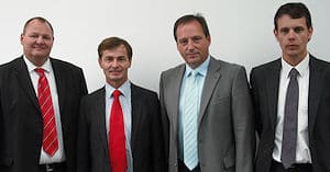 Oliver Callies, Dr. Bernd Scherer, Mathias Hausmann, Martin Zaindl (v. l. n. r.). Foto: VDMA
