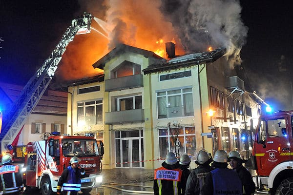 Verheerendes Feuer in Oberstdorf. Foto: Alltime Media