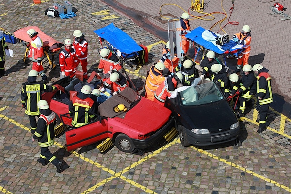 Auch Rettungsvorführungen wird es während der "Akut" in Bremen geben. Foto: Messe Bremen
