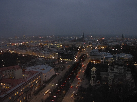 In der lettischen Hauptstadt Riga (Foto) stürzte am Donnerstagabend ein Einkaufszentrum ein. Symbolfoto: Michael Klöpper
