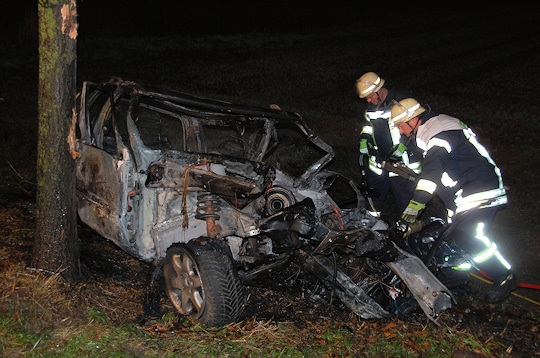 Tödlicher Unfall zwischen Emtinghausen und Schwarme. Foto: Polizei