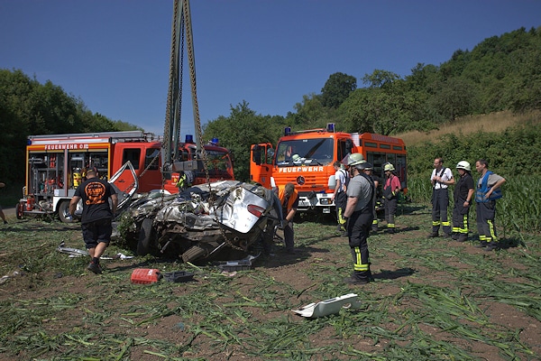 Tödlicher Unfall auf der B 29 bei Lorch. Foto: 7aktuell.de/Herlinger