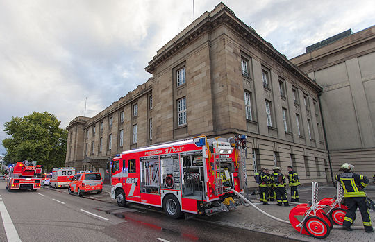 Feuerwehreinsatz im Stuttgarter Opernhaus. Foto: 7aktuell.de/Frank Herlinger