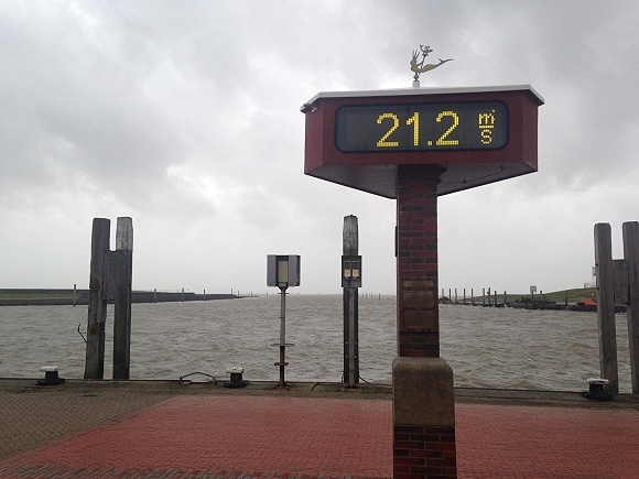 Sturm in Norddeich. Foto: Thomas Weege