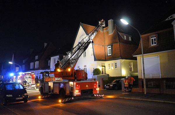 Drehleiter im Einsatz