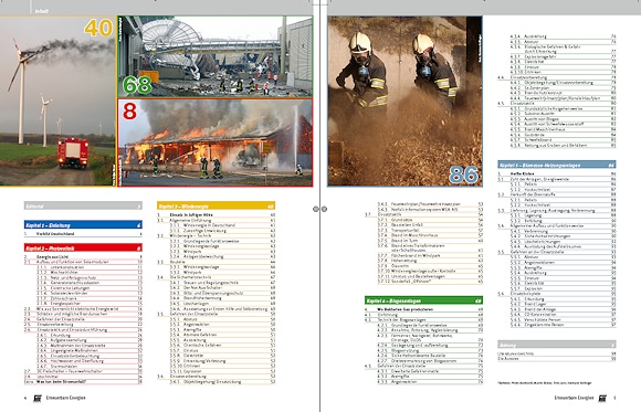 Feuerwehr-Magazin Sonderheft "Erneuerbare Energien" - Inhaltsseite.