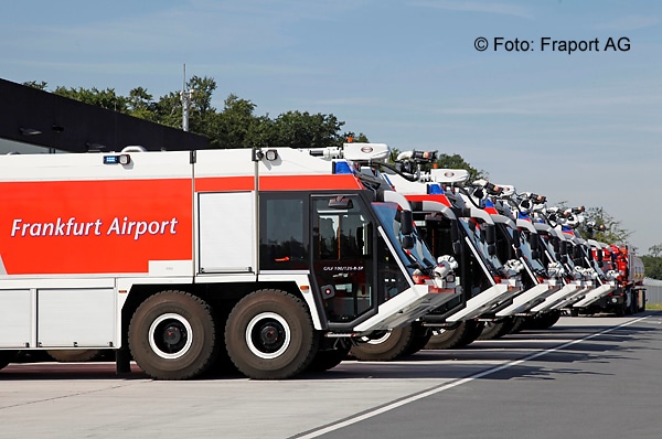 An sechs deutschen Flughäfen streiken unter anderem Feuerwehrleute. Symbolfoto: Fraport AG