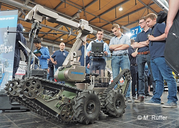 Lösch- und Rettungsroboter wie dieser der Firma Cobham sollen Feuerwehren bei ihrer Arbeit entlasten. Symbolfoto: Michael Rüffer