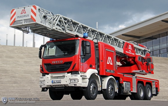 Diesen Vorführer zeigte Magirus auf der Interschutz 2015: eine DLK mit 68 Mter Arbeitshöhe. Foto: Benkert