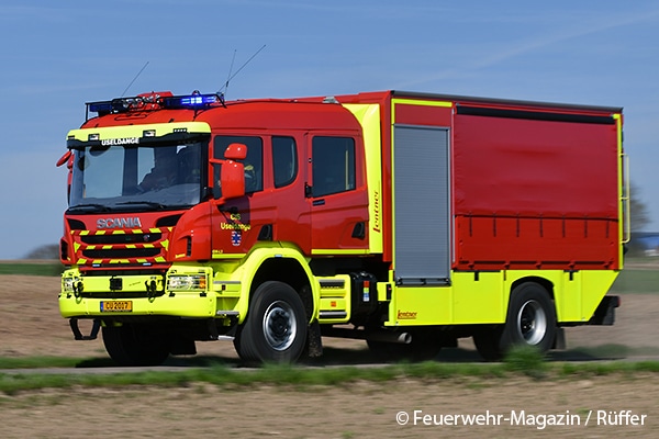 Von Lentner auf einem Scania P 370 CB 4x4 HHZ CP31 H gefertigt: Gerätewagen Logistik des Einsatzzentrums Useldingen (Luxemburg).