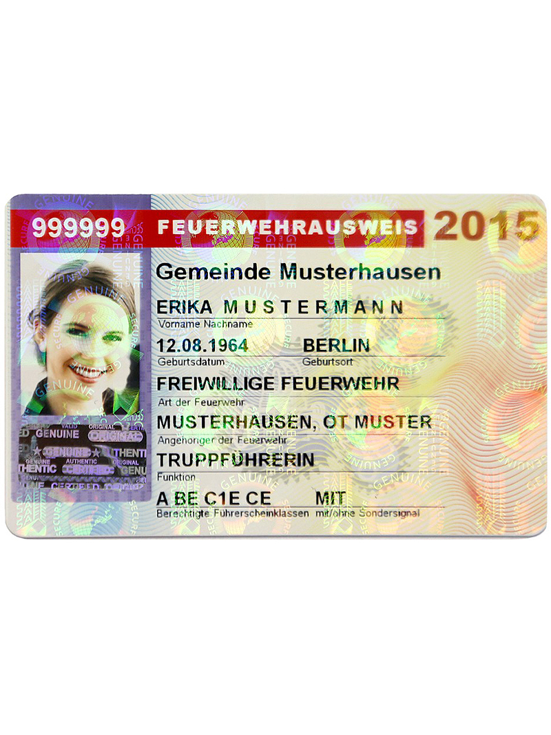 Produkt: Antragsformular für den Feuerwehrausweis