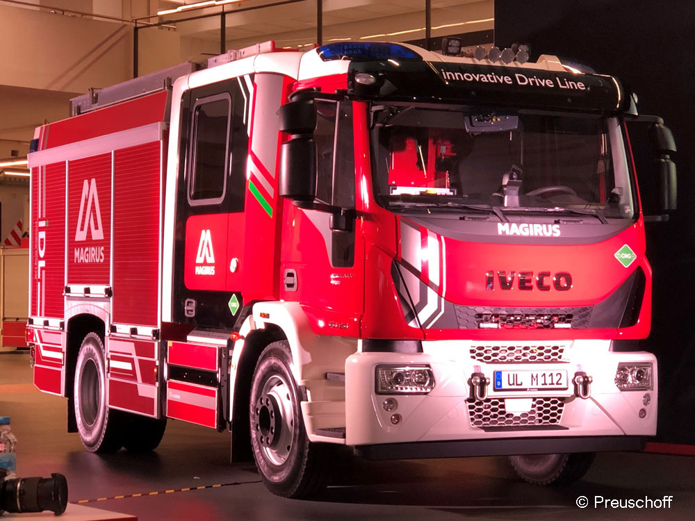 LF 10 mit Gasantrieb von Magirus. LF 10 mit Gasantrieb von Magirus.