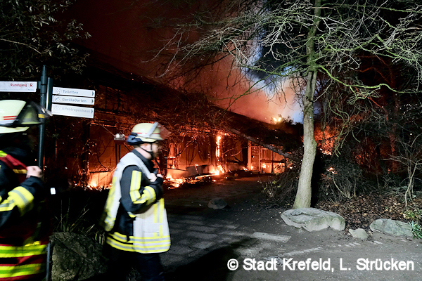 Feuer Im Affenhaus Des Krefelder Zoos Feuerwehr Magazin