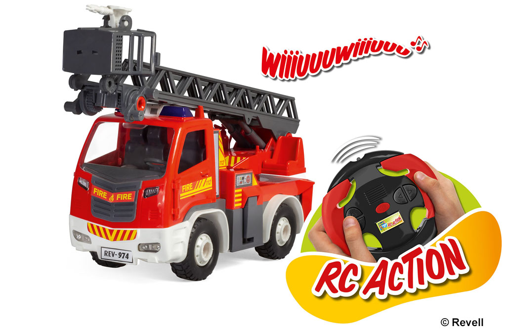 Ferngesteuertes Feuerwehr Fahrzeug Drehleiter von Revell